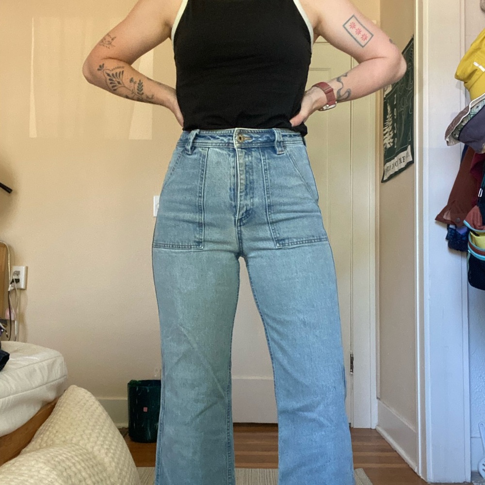 Roark Light Blue Flare Jeans